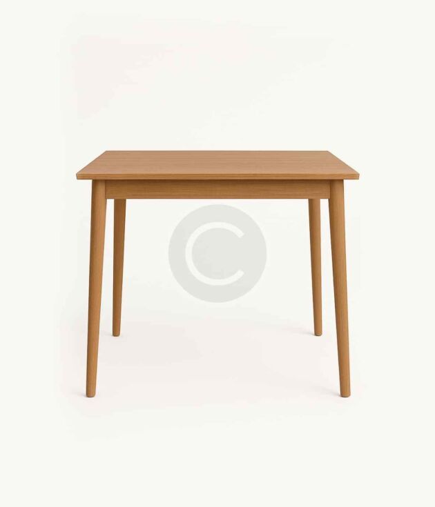 Rectangular oak table